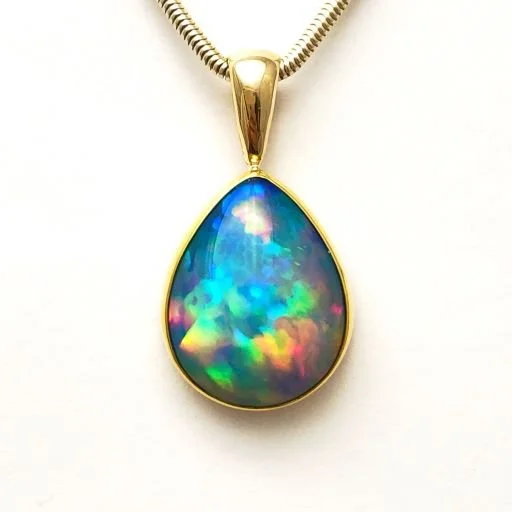 22/14k Ethiopian Opal Pendant