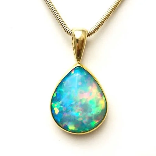 22/14k Ethiopian Opal Pendant