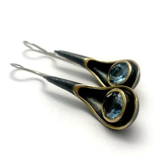 Blue Topaz Earrings