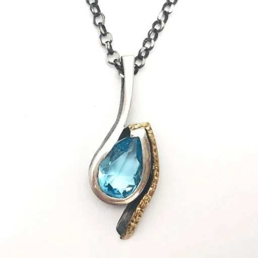Blue Topaz Pendant