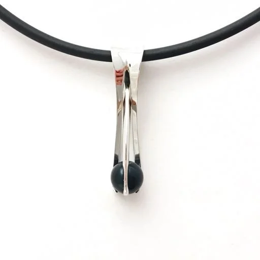 14k Black Akoya Pearl Pendant