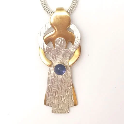"Embrace" Mother and Daughter Pendant