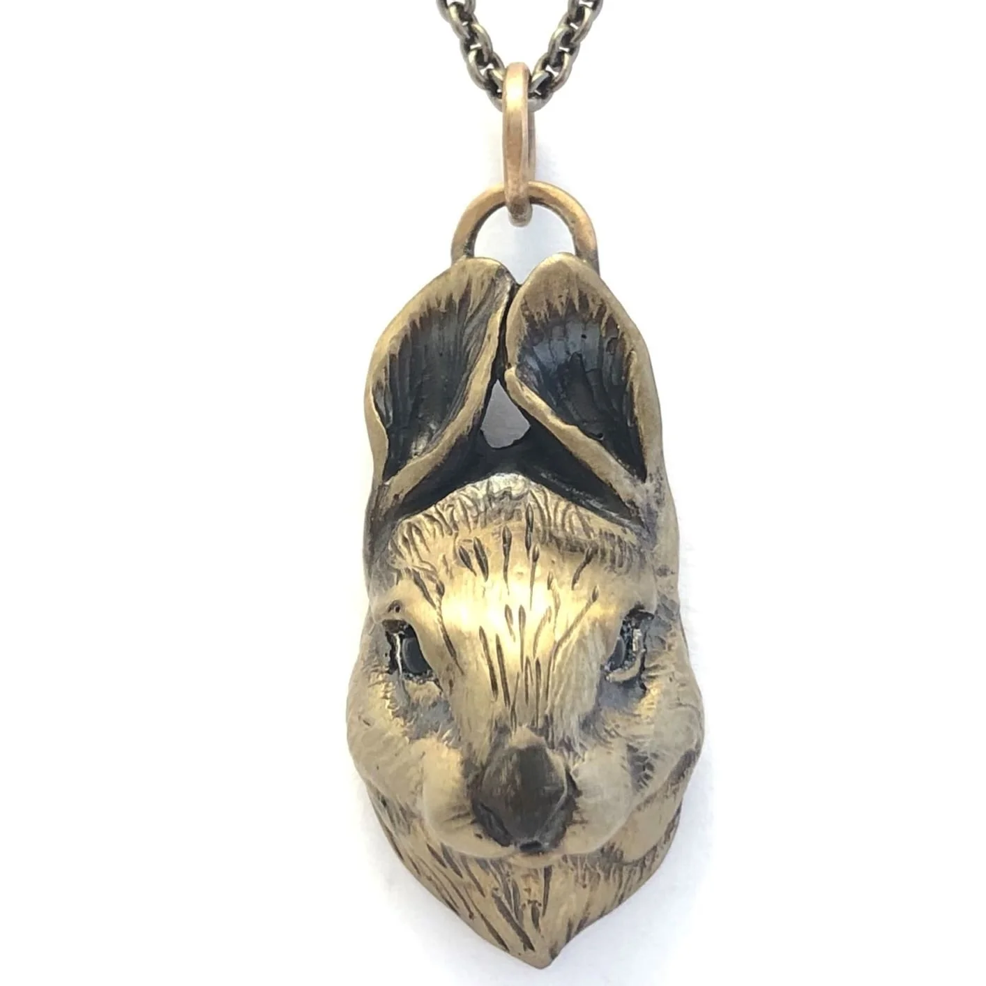 Bronze Bunny Pendant