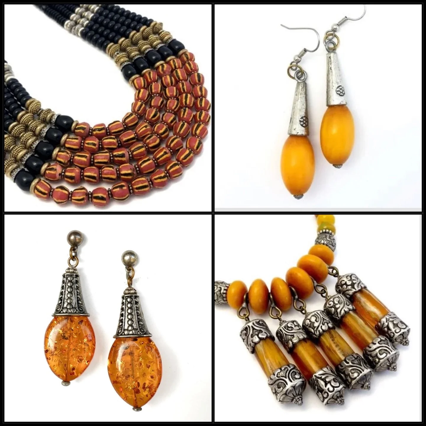 These warm tones really brighten up a winter day! It&rsquo;s windy, and chilly outside, and if I can&rsquo;t sit beside a fire, at least I can drape myself in the color of warm, soft embers. #masha #masharcher #amber #copal #thejewel