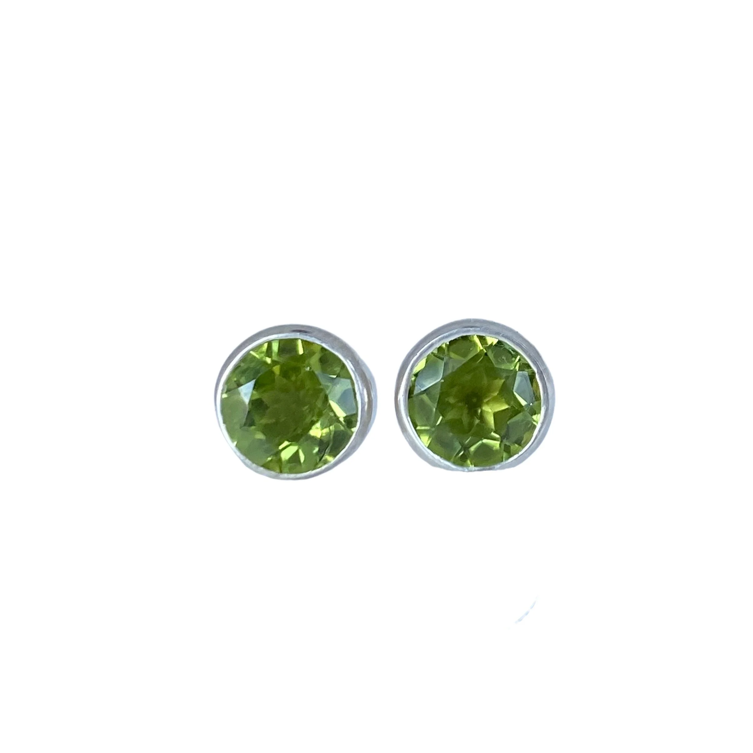 Antoinette Cleoni .925 Peridot Stud Earrings