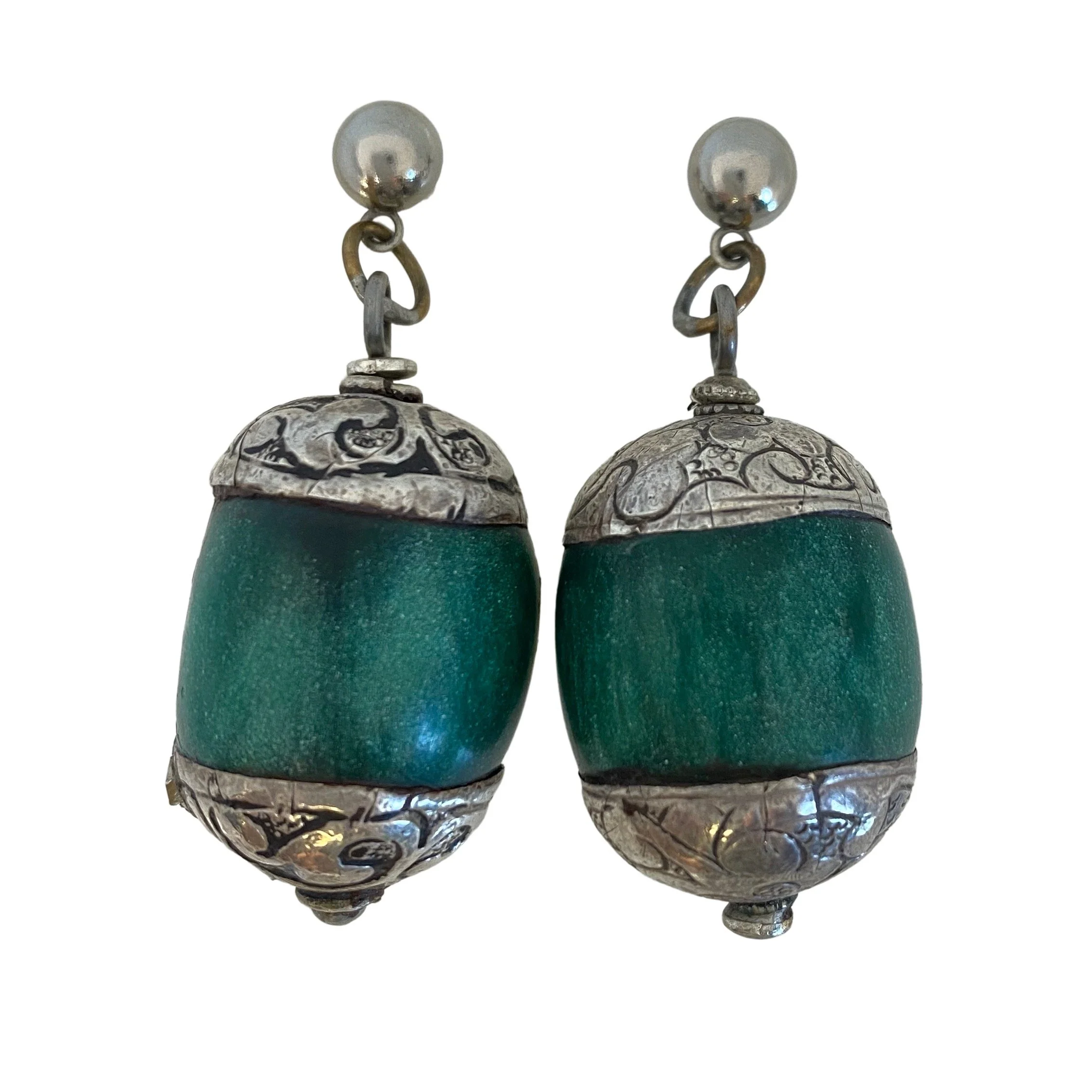 Masha Archer Green Copal Earrings