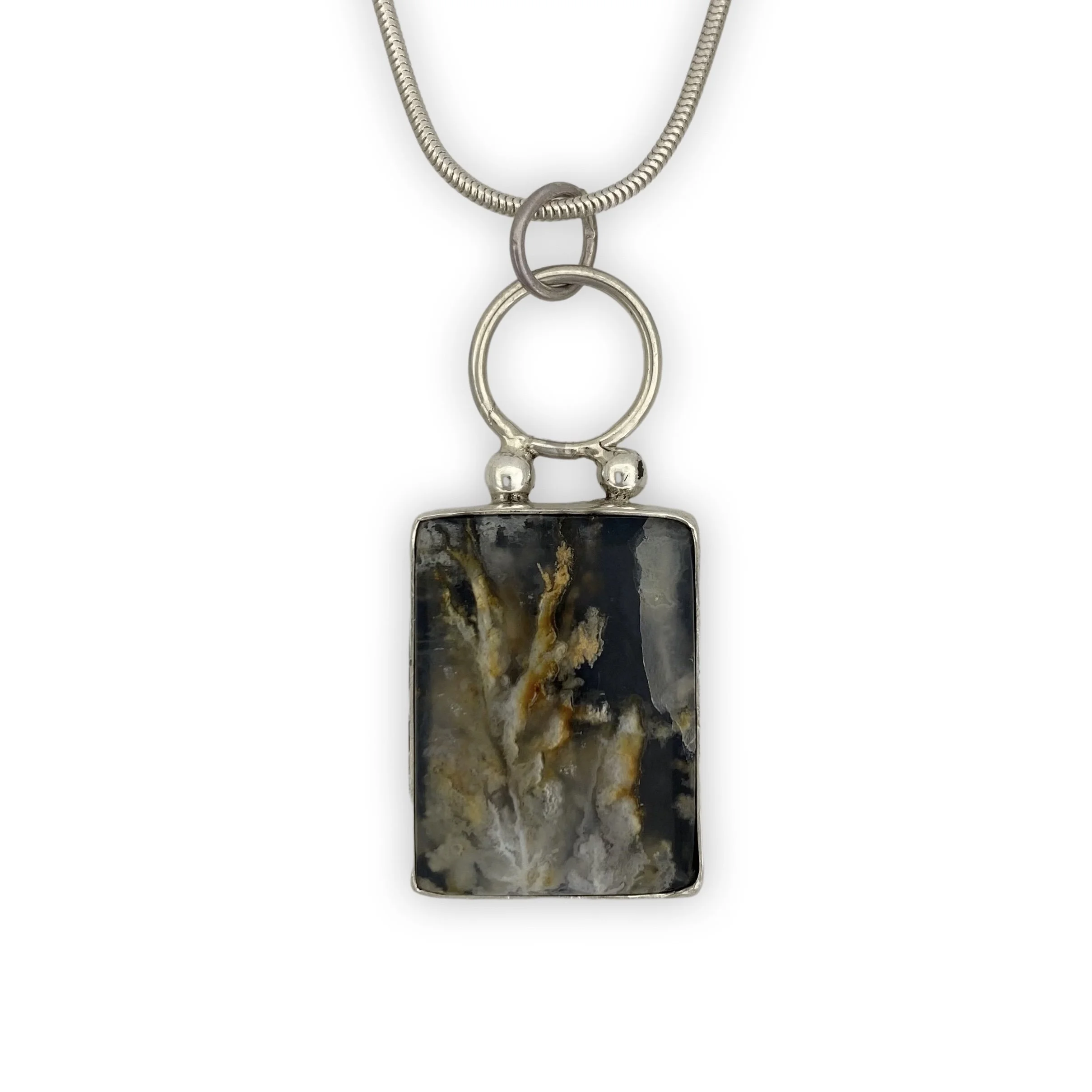 Jim Hayes Graveyard Point Agate Pendant