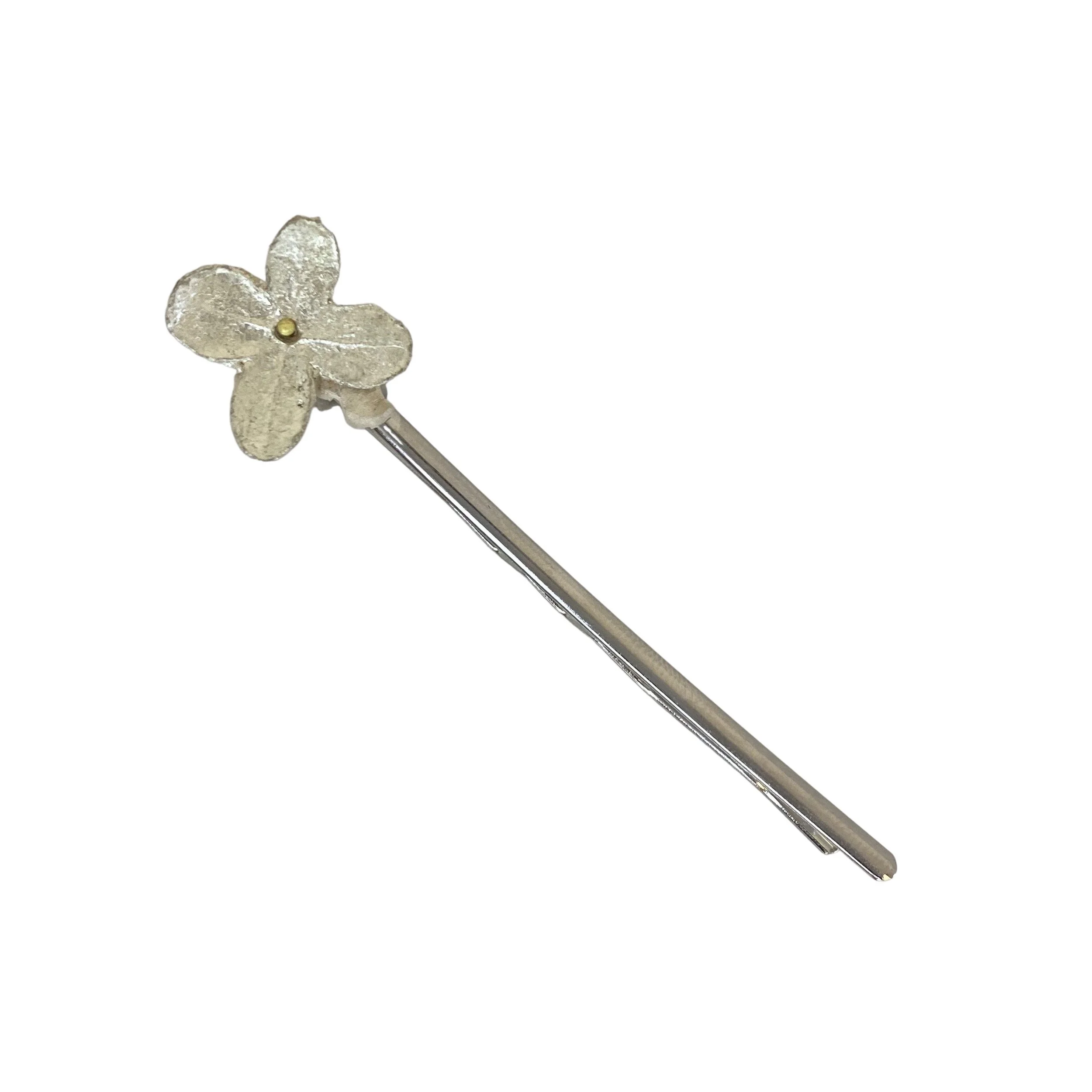 Michael Michaud White Hydrangea Hair Pin