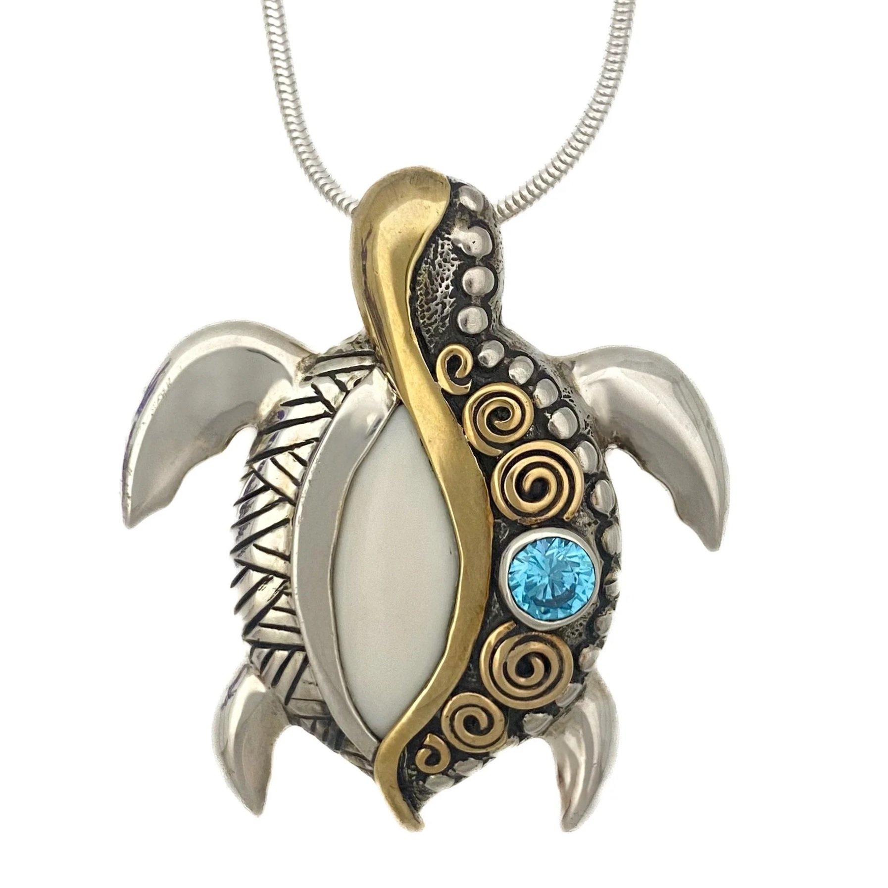 Jenny Byrne Jeweled Sea Turtle Pin/Pendant
