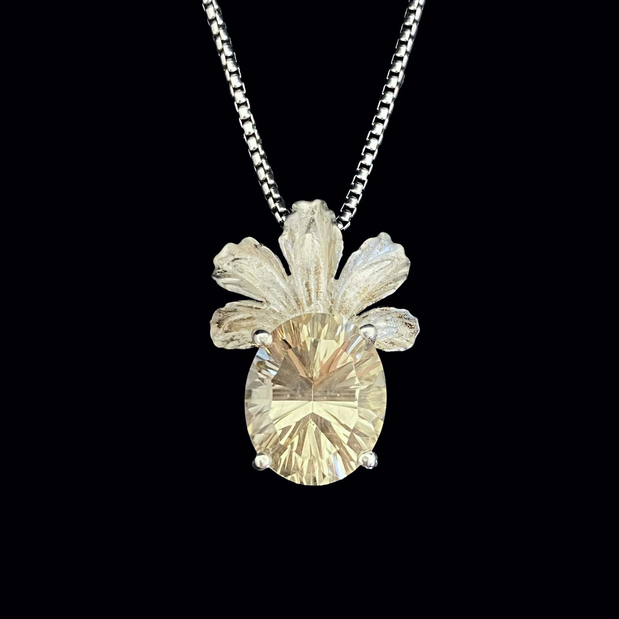 Karla Proud .925 Champagne Oregon Sunstone Necklace