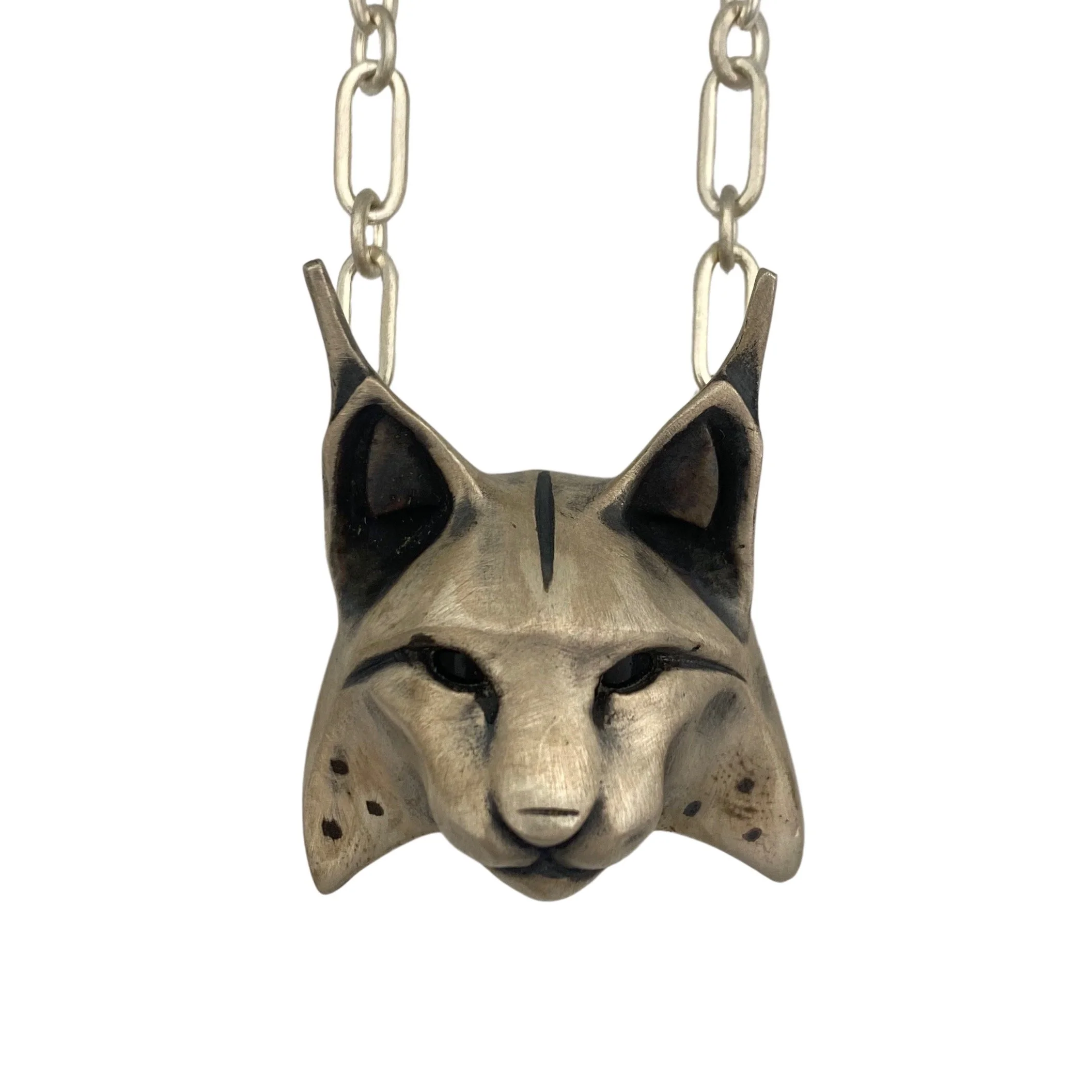 Brooke Stone Sterling Silver Spotted Lynx