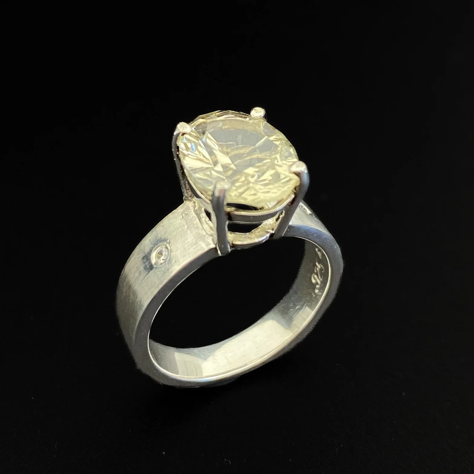 Karla Proud .925 Champagne Oregon Sunstone Ring