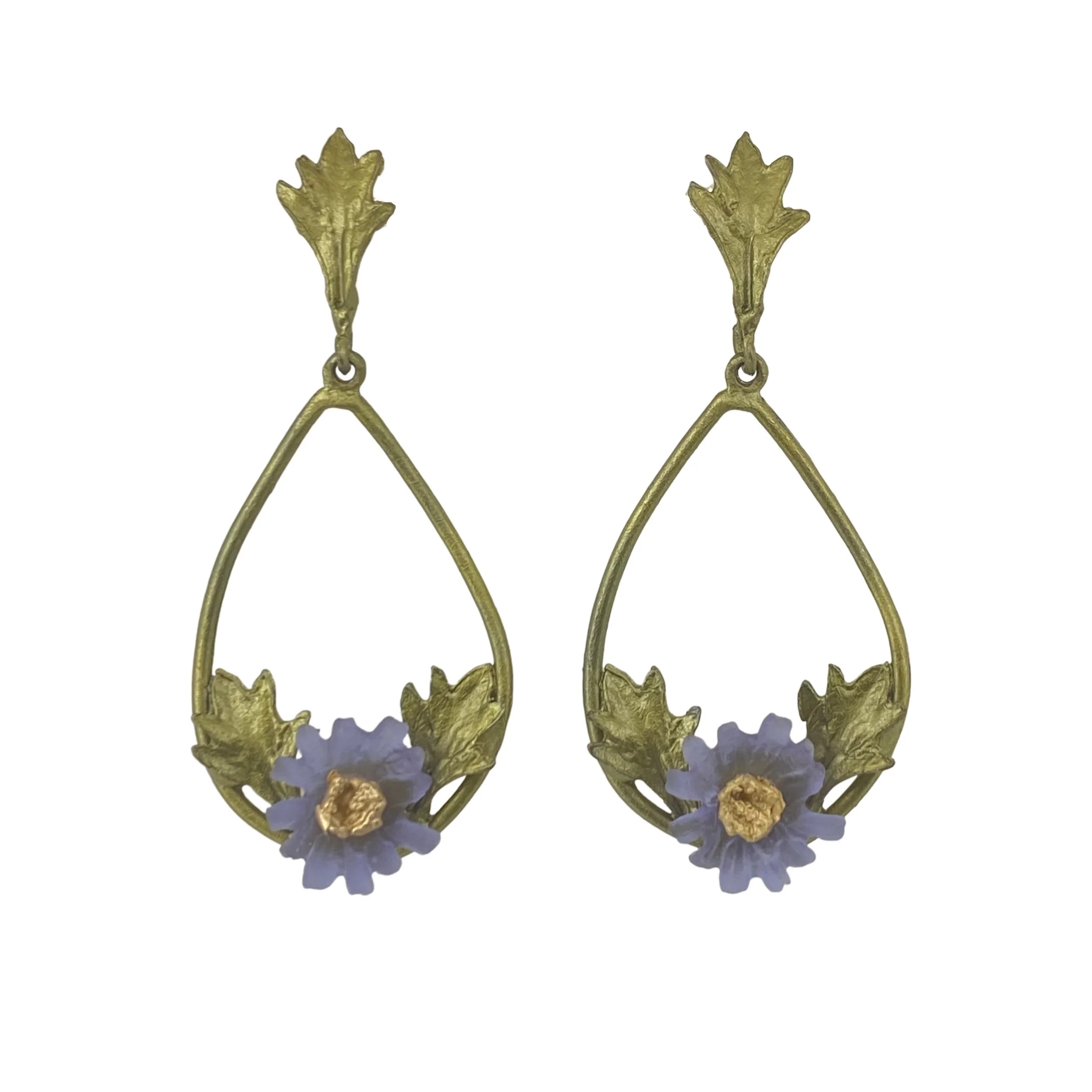 Michael Michaud Aster Oval Post Earrings