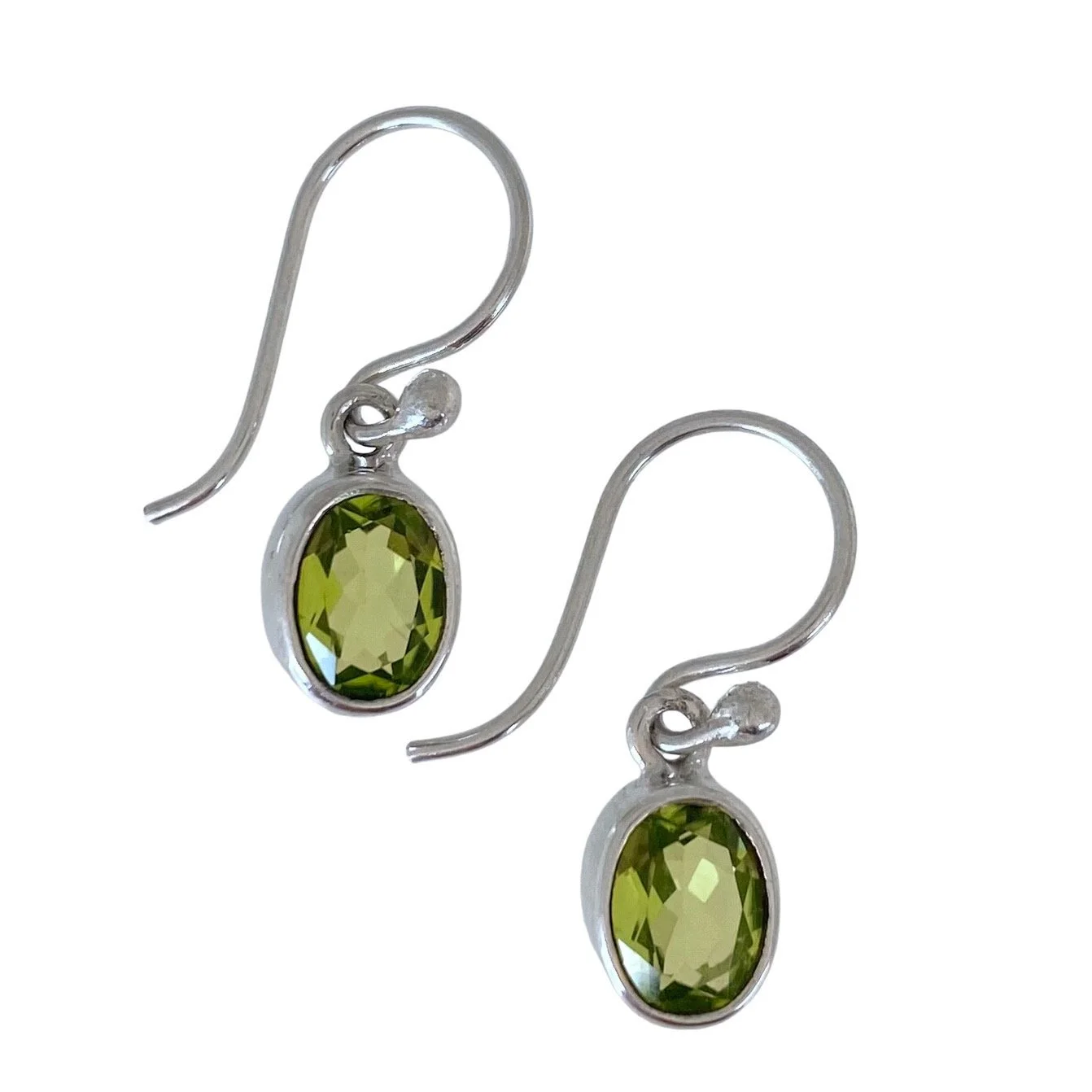 Antoinette Cleoni .925 Peridot Dangle Earrings