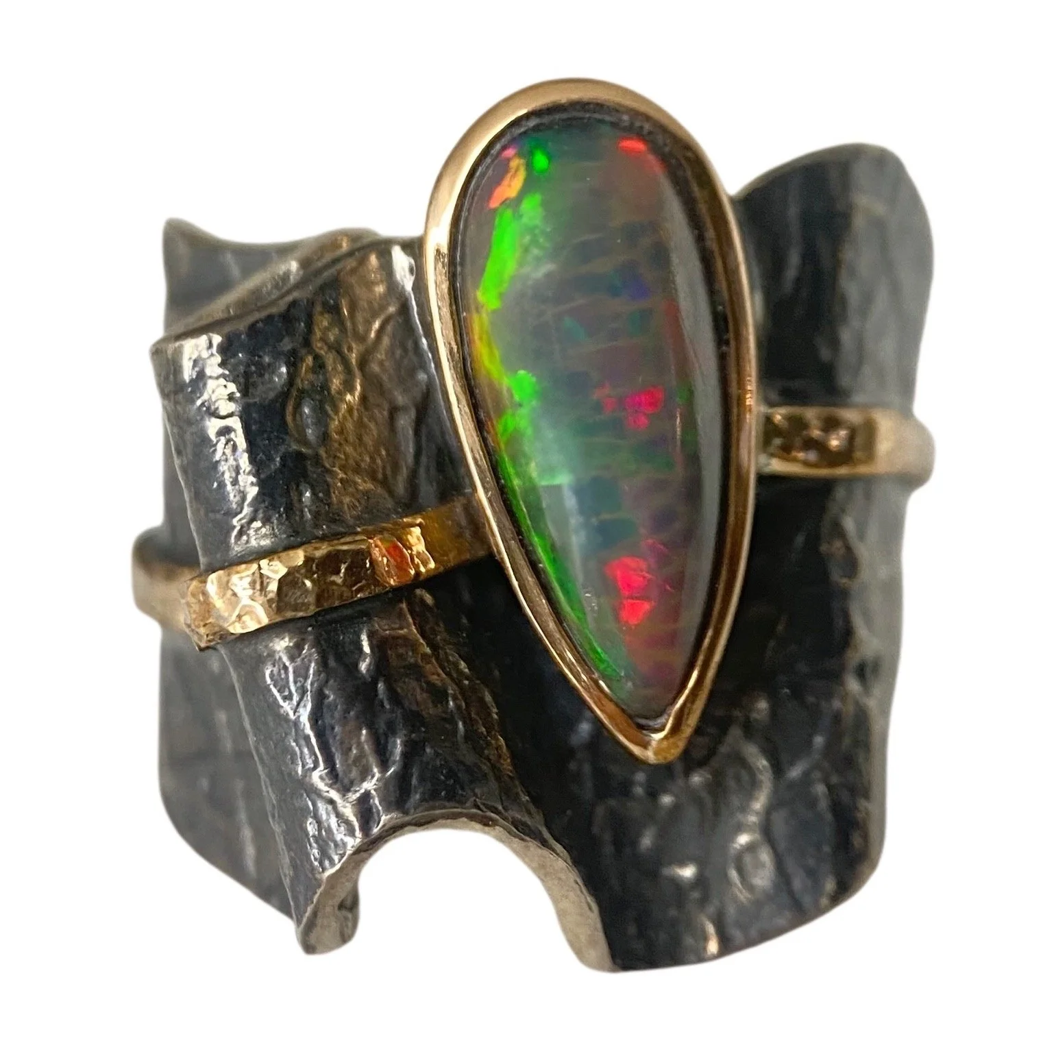 Bora Ethiopian Opal Folded Ring
