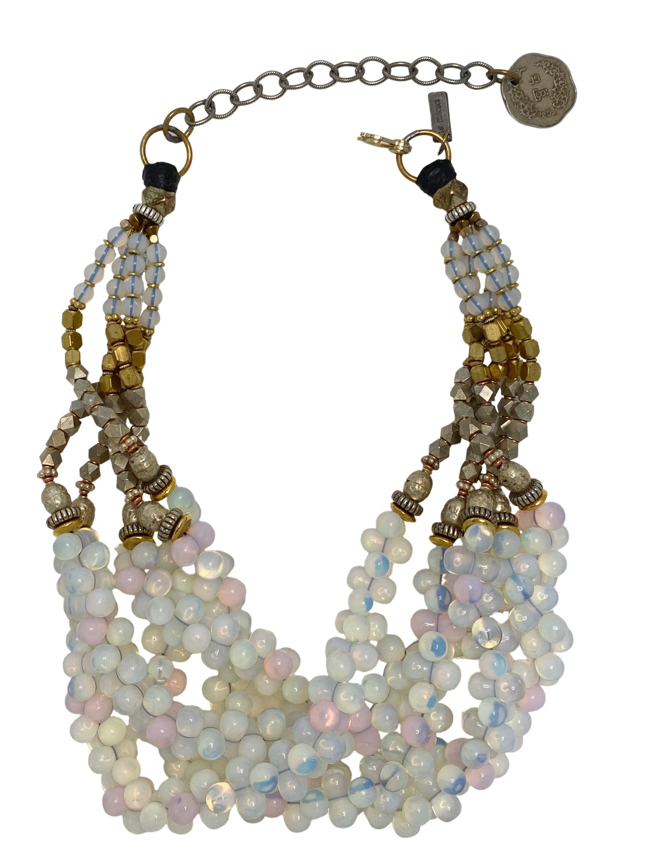 Masha Archer Opalite Twist Wreath Necklace