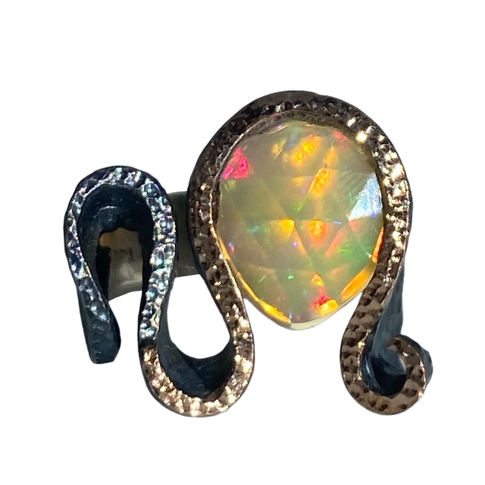 Bora Swoopy Ethiopian Opal Ring