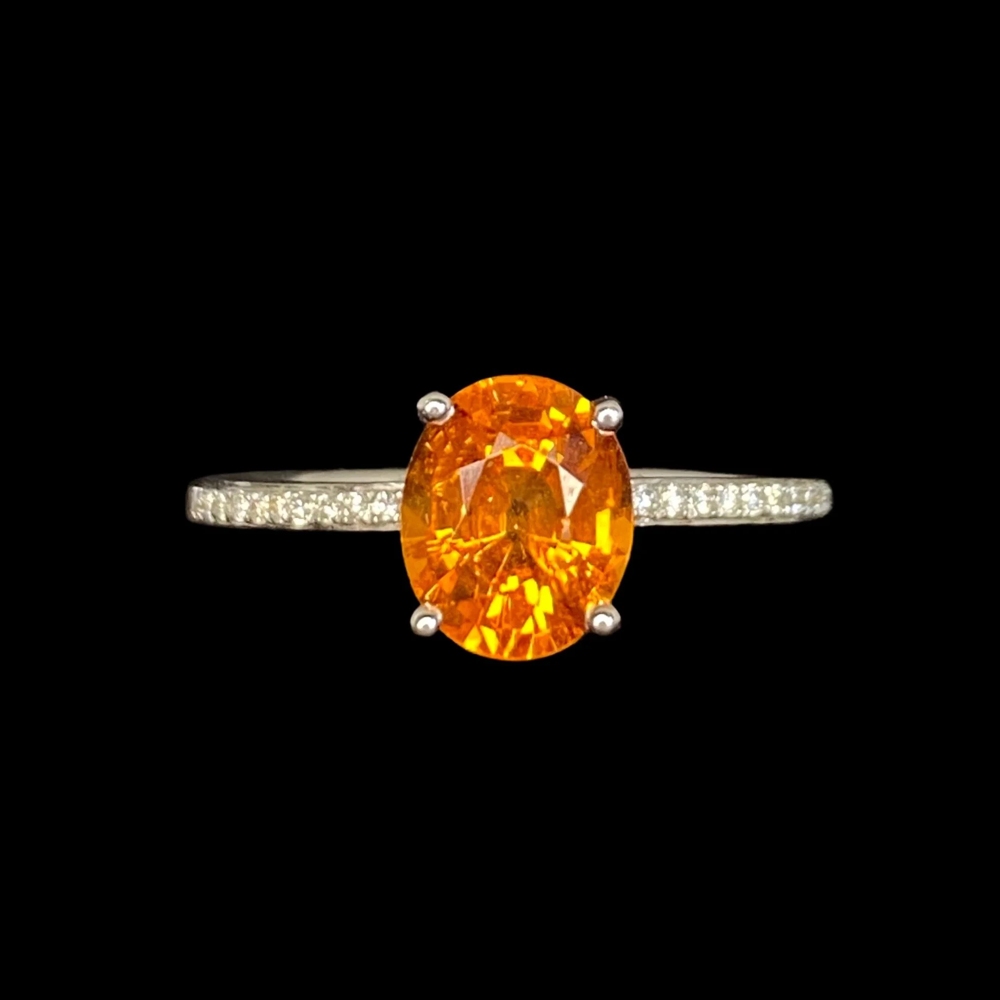 Jack Shargel 18k Oval Spessartite Garnet Ring