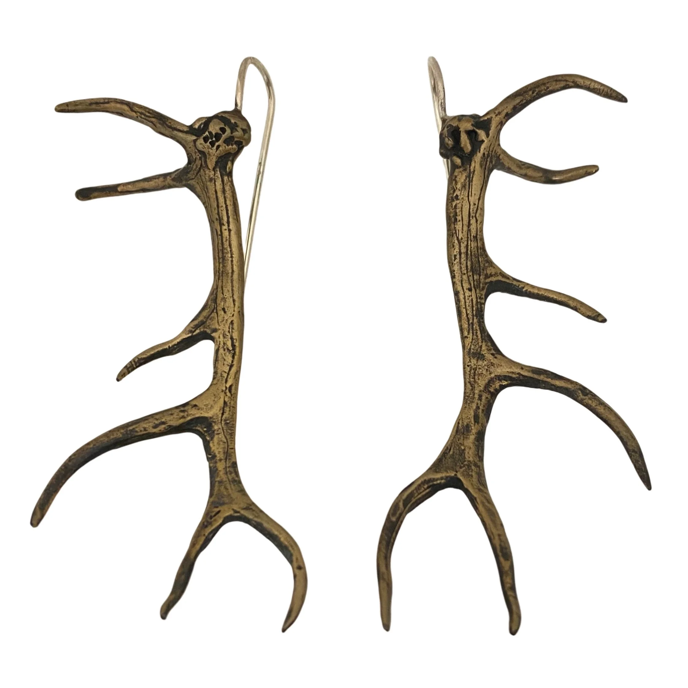 Brooke Stone Elk Antler Earrings