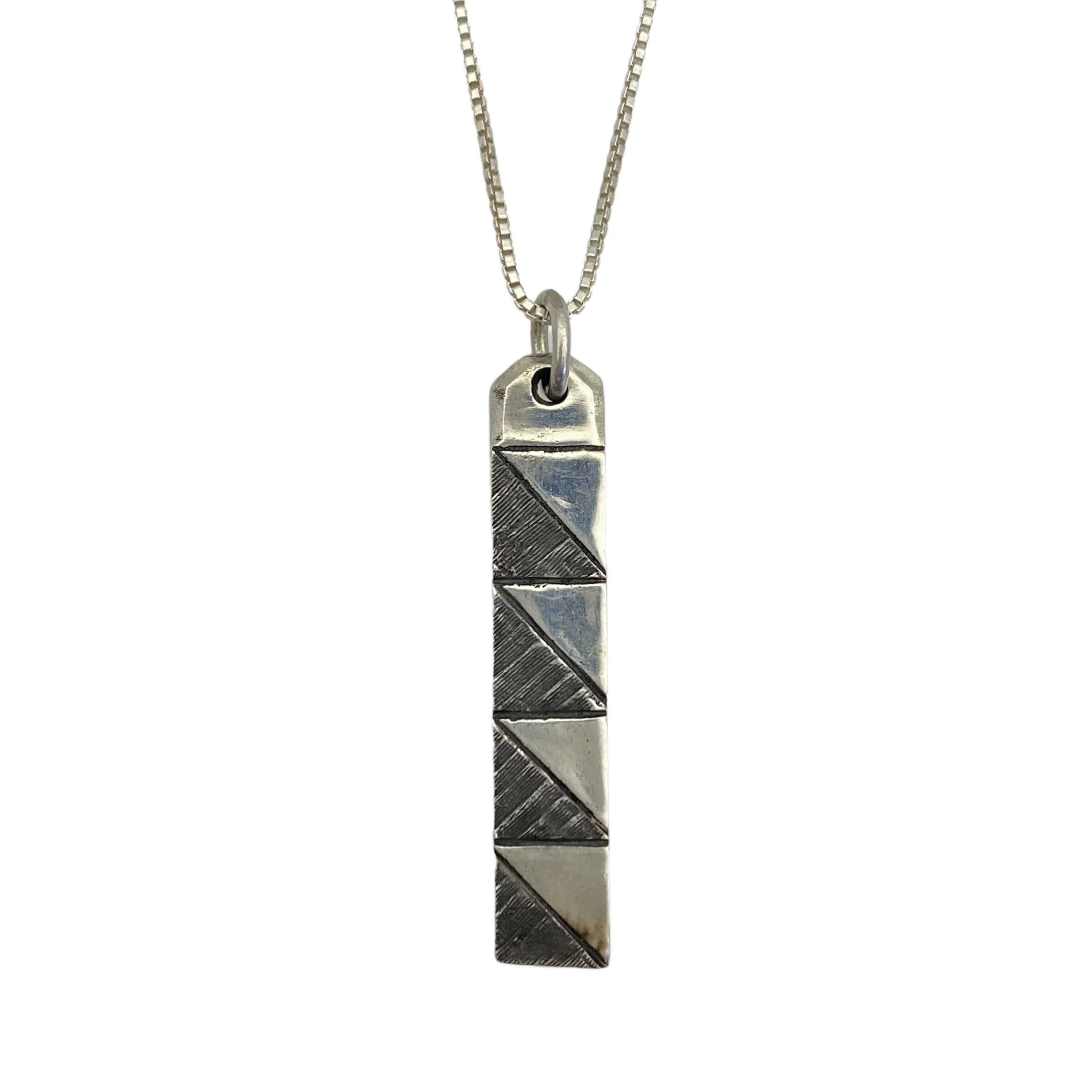 William Belli .925 Quilters "Roman Stripe" Necklace