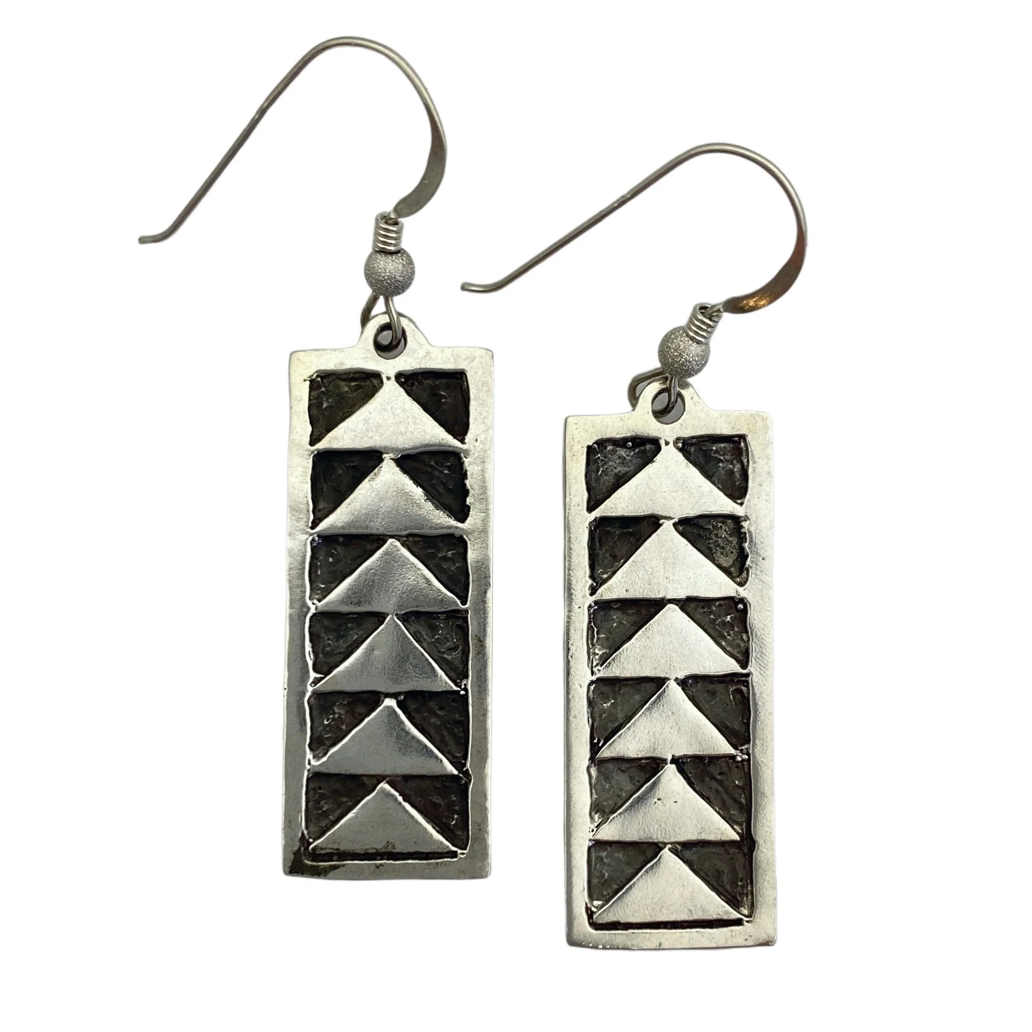 William Belli .925 Quilter's "Flying Geese" Earrings