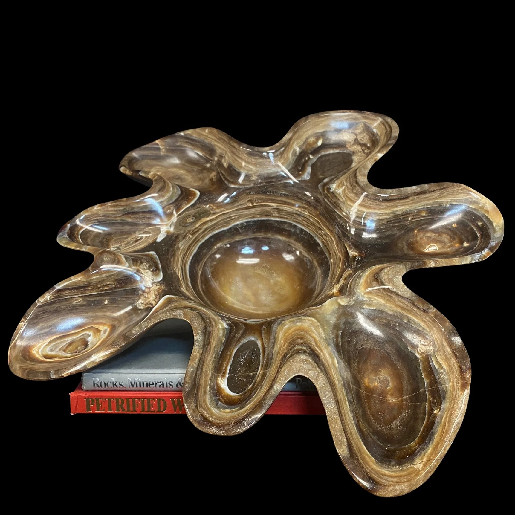 Flower Alabaster Bowl