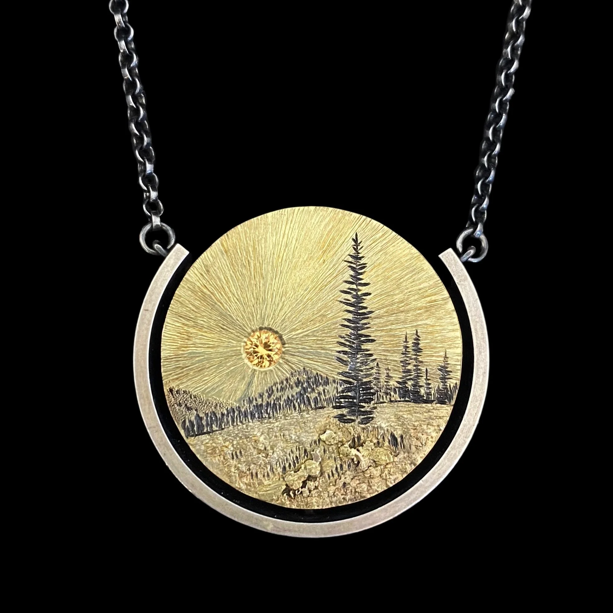 Wolfgang Vaatz Rocky Mountain Memories Necklace with Garnet
