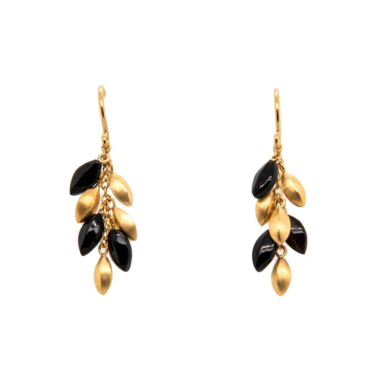24kt Vermeil Black Spinel Bliss Earrings
