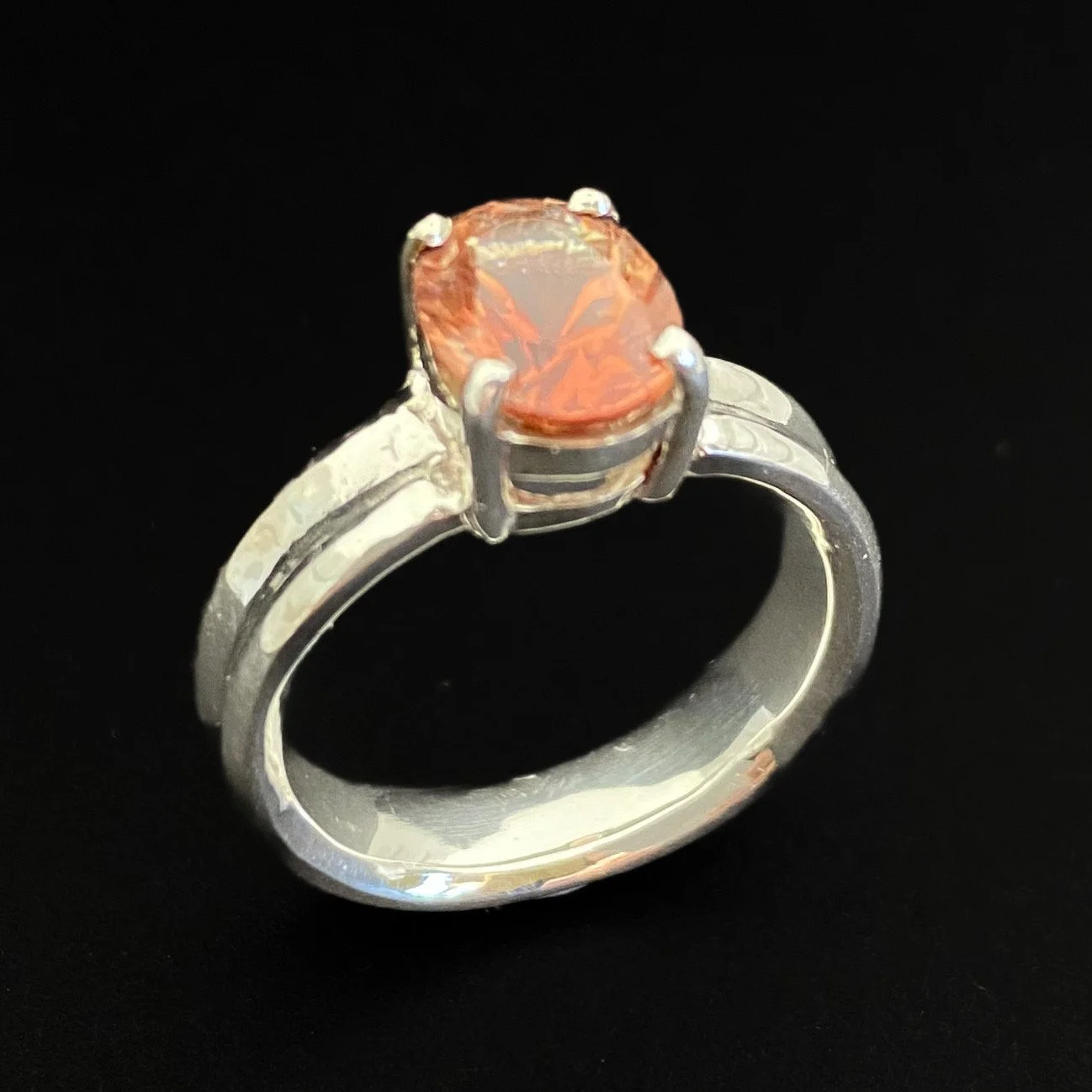 Karla Proud Red Oregon Sunstone Ring