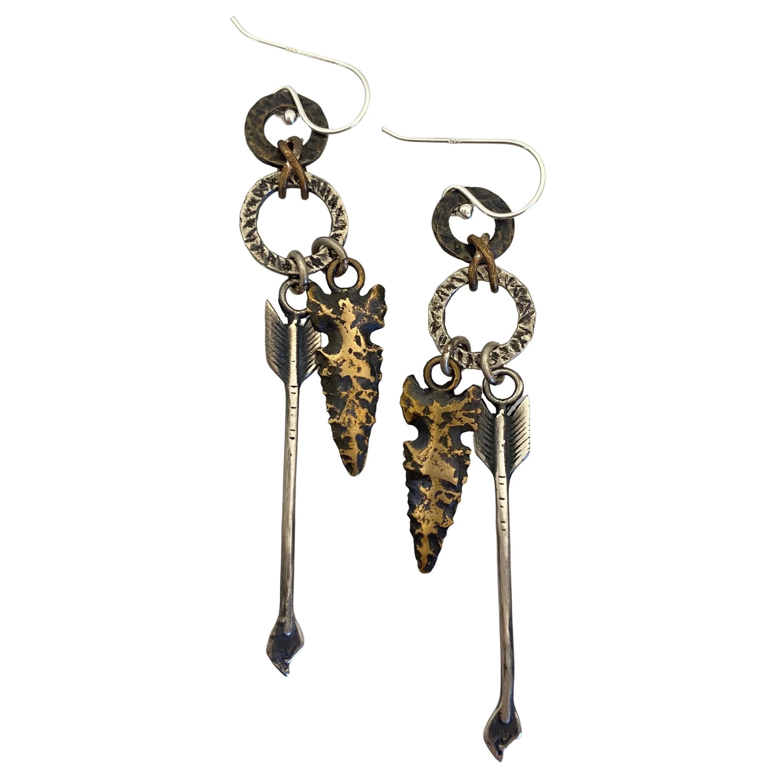 Brooke Stone Arrow and Arrowhead Earrings