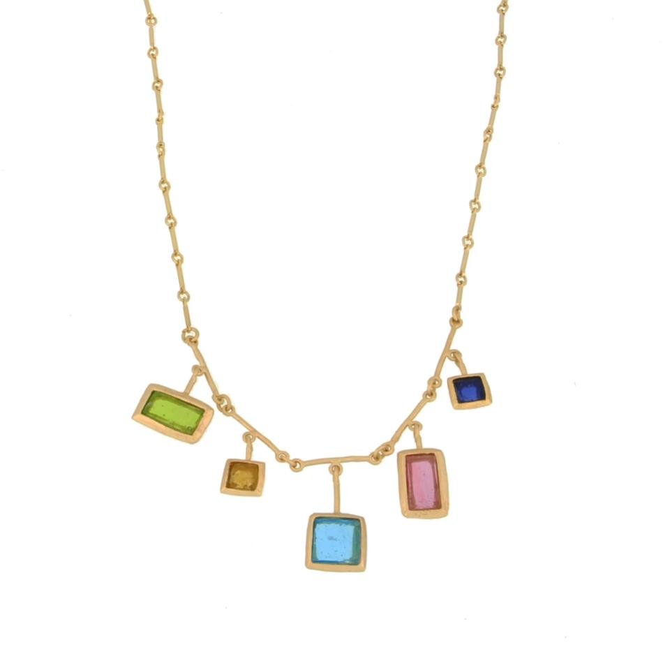 Michael Vincent Michaud Adjustable Mosaic Necklace