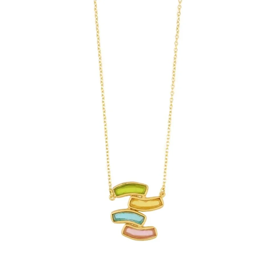 Michael Vincent Michaud Stacked Arc Necklace