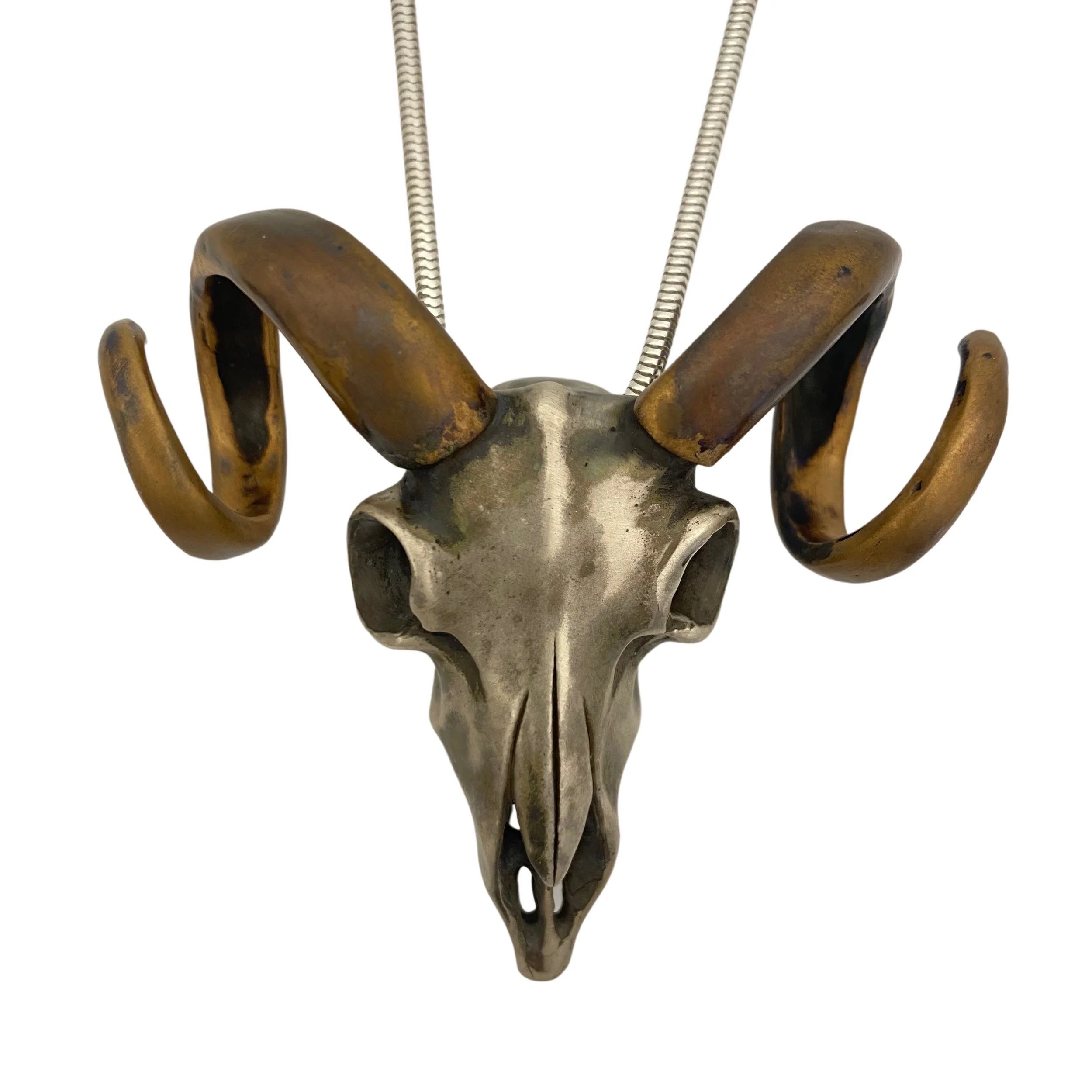 Brooke Stone Ram Skull Pendant