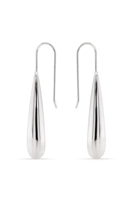.925 Classic High Polish Drop Earrings