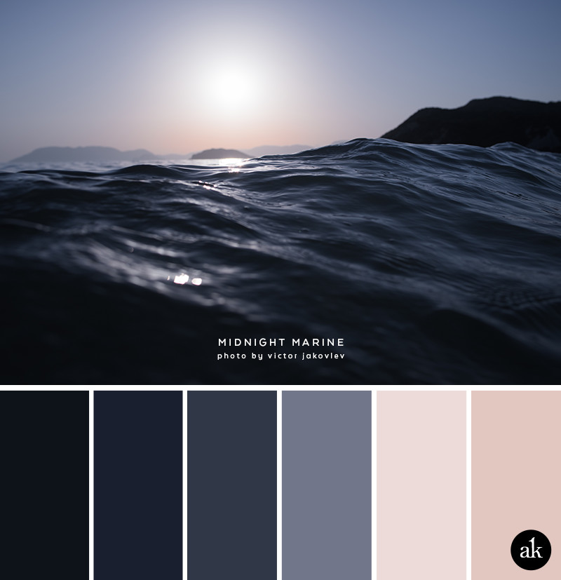 a sea-inspired color palette — Creative brands for creative people