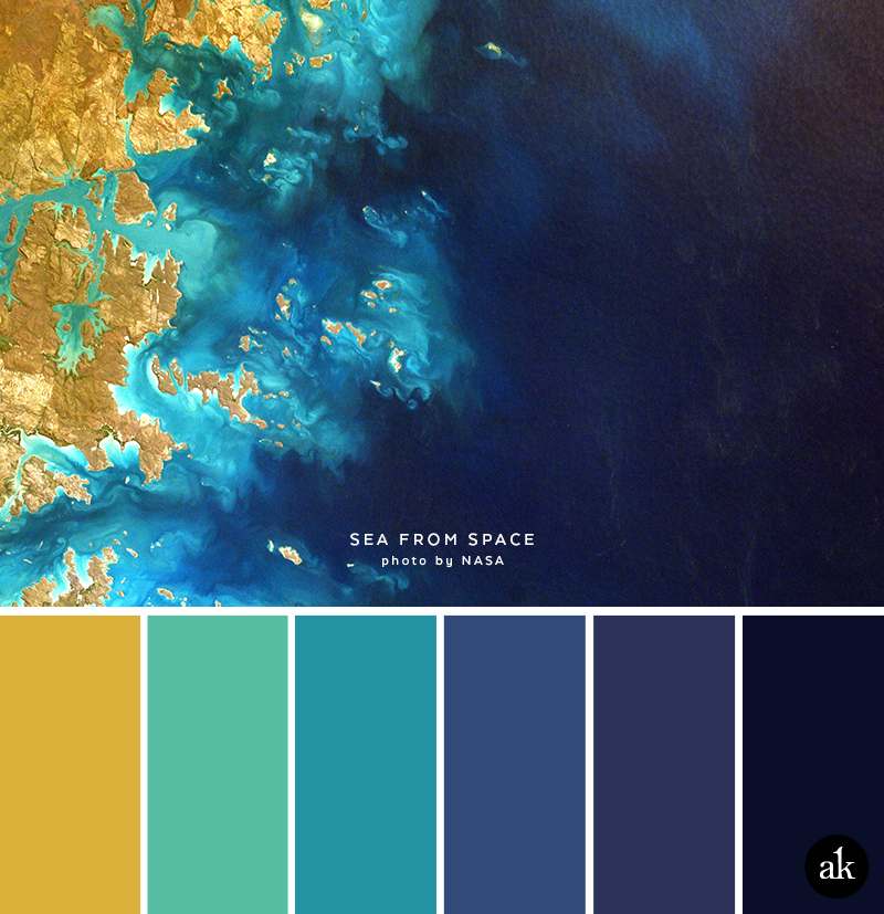 A Sea-And-Space-Inspired Color Palette — Creative Brands For Creative  People // Akula Kreative