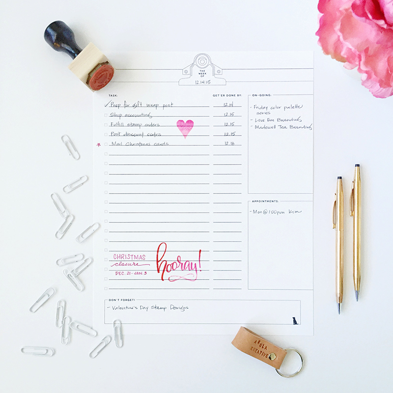 small business weekly to do list printable pdf creative brands for creative people akula kreative