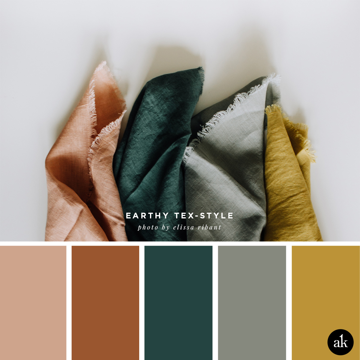 An Earthy Textile Inspired Color Palette Akula Kreative