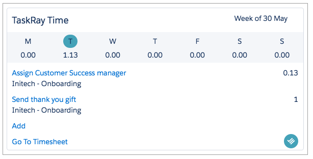 Time Tracking Component