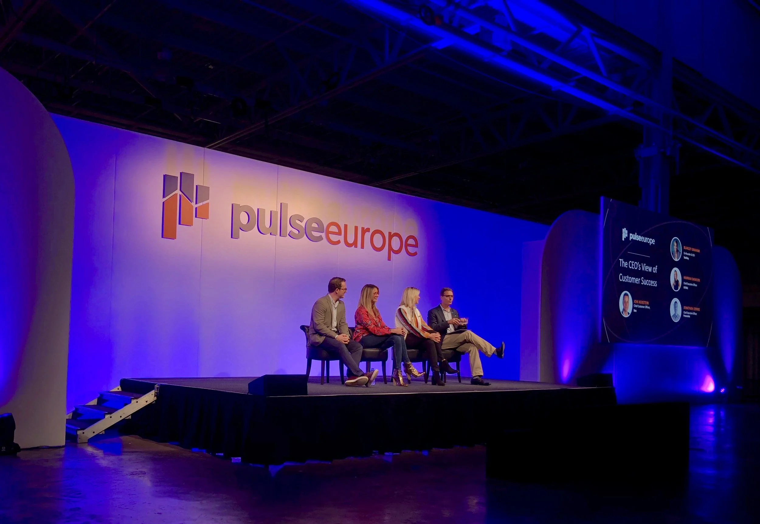 TaskRay CEO Blakely Graham sharing perspectives on Customer Success with the Pulse Europe audience.