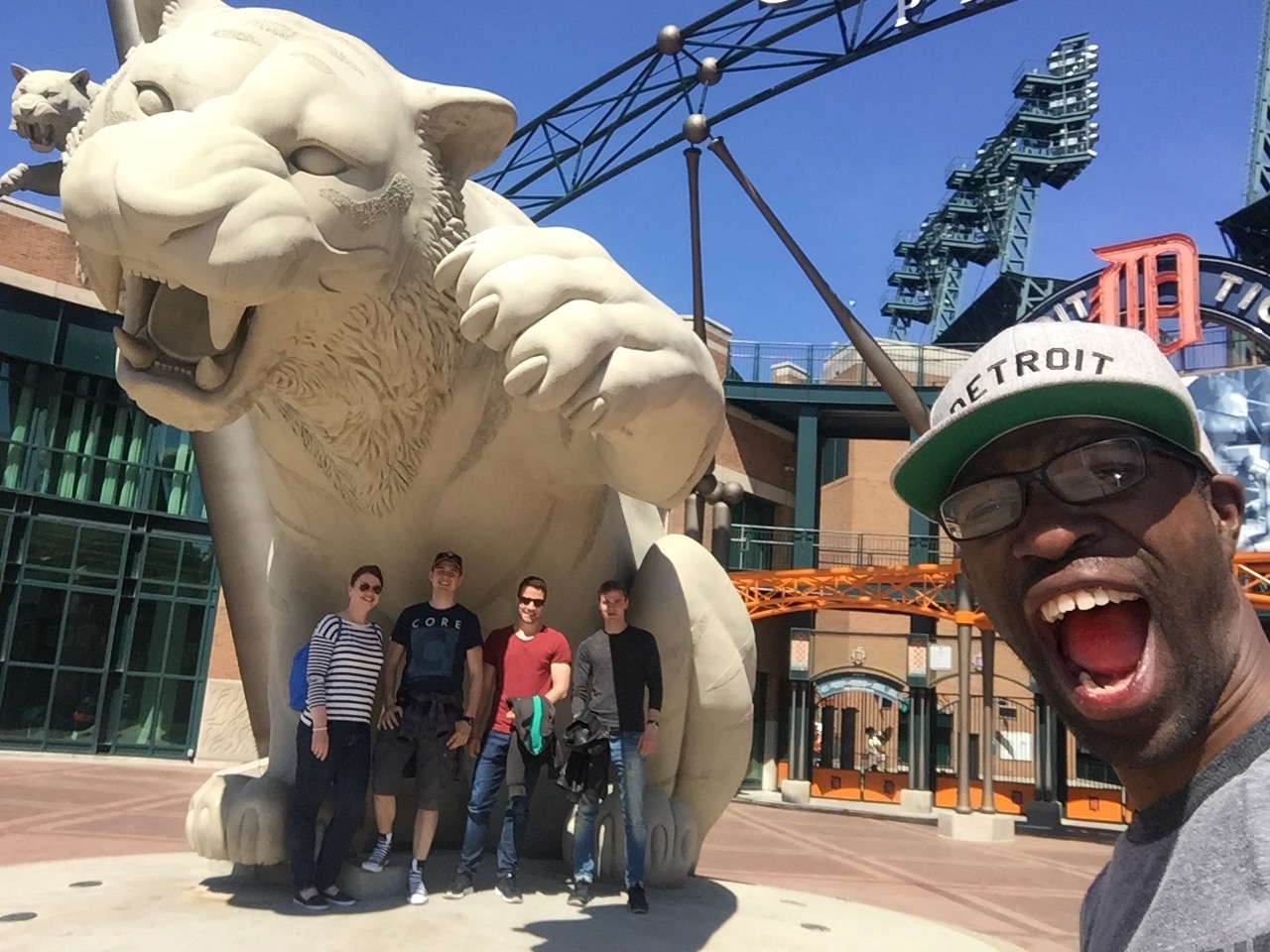 Hanging out with the Detroit Tigers!