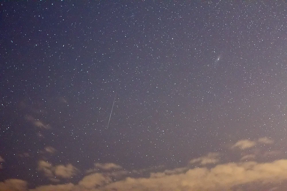 “I would rather be a superb meteor, every atom of me in magnificent glow, than a sleepy and permanent planet.”
Jack London
Geminid meteor shower. Venice, FL. December 2012