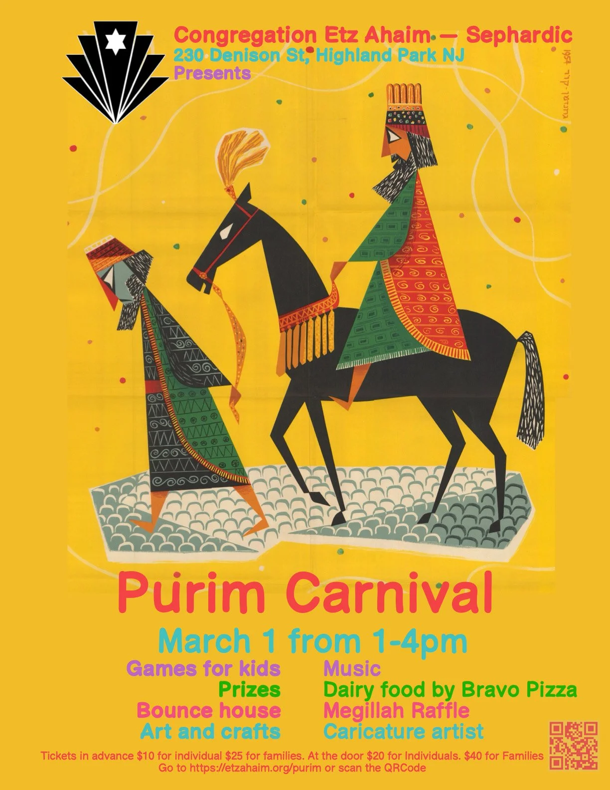 Pre-Purim Extravaganza on Sunday, March 1