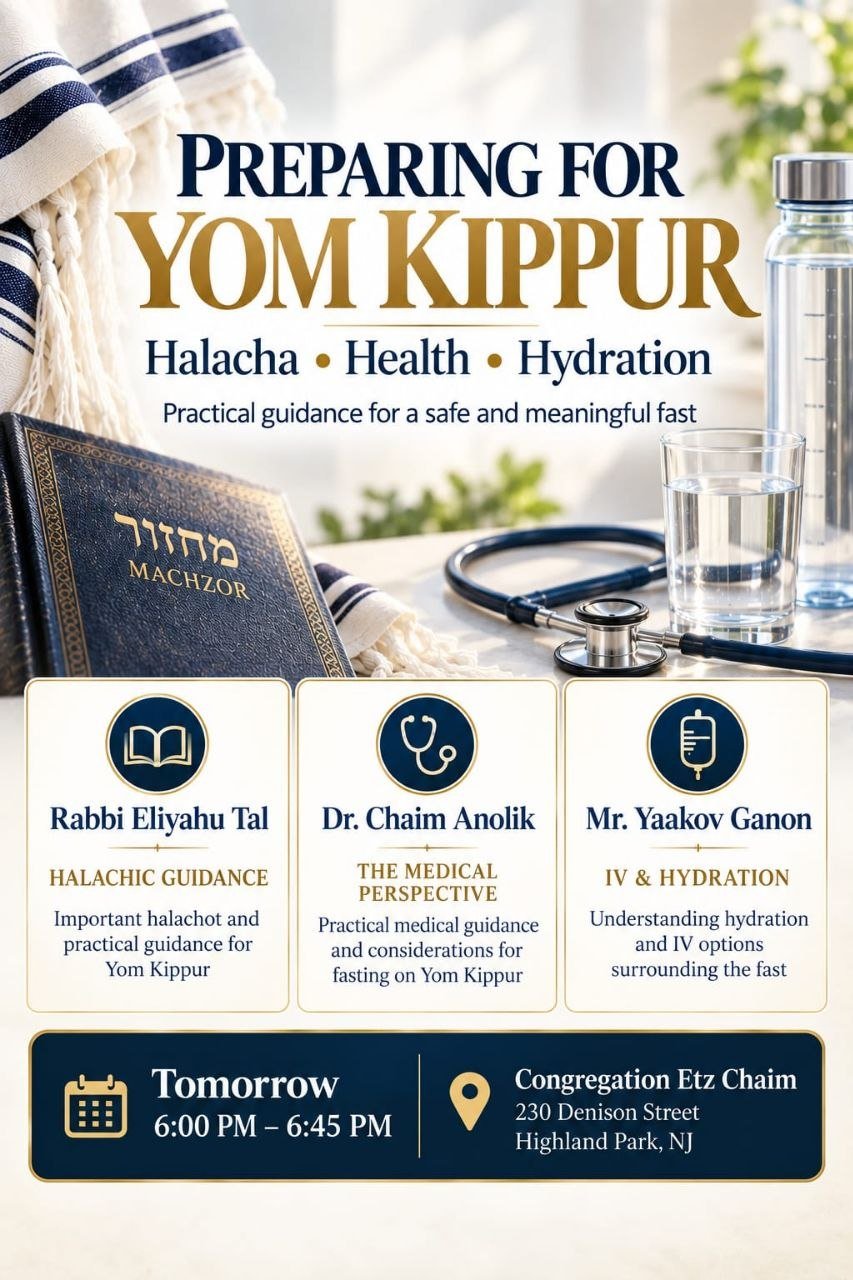 Preparing for Yom Kippur on Thursday September 17