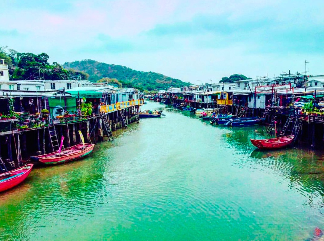 Colorful beauty of Tai- O Fishing Village
