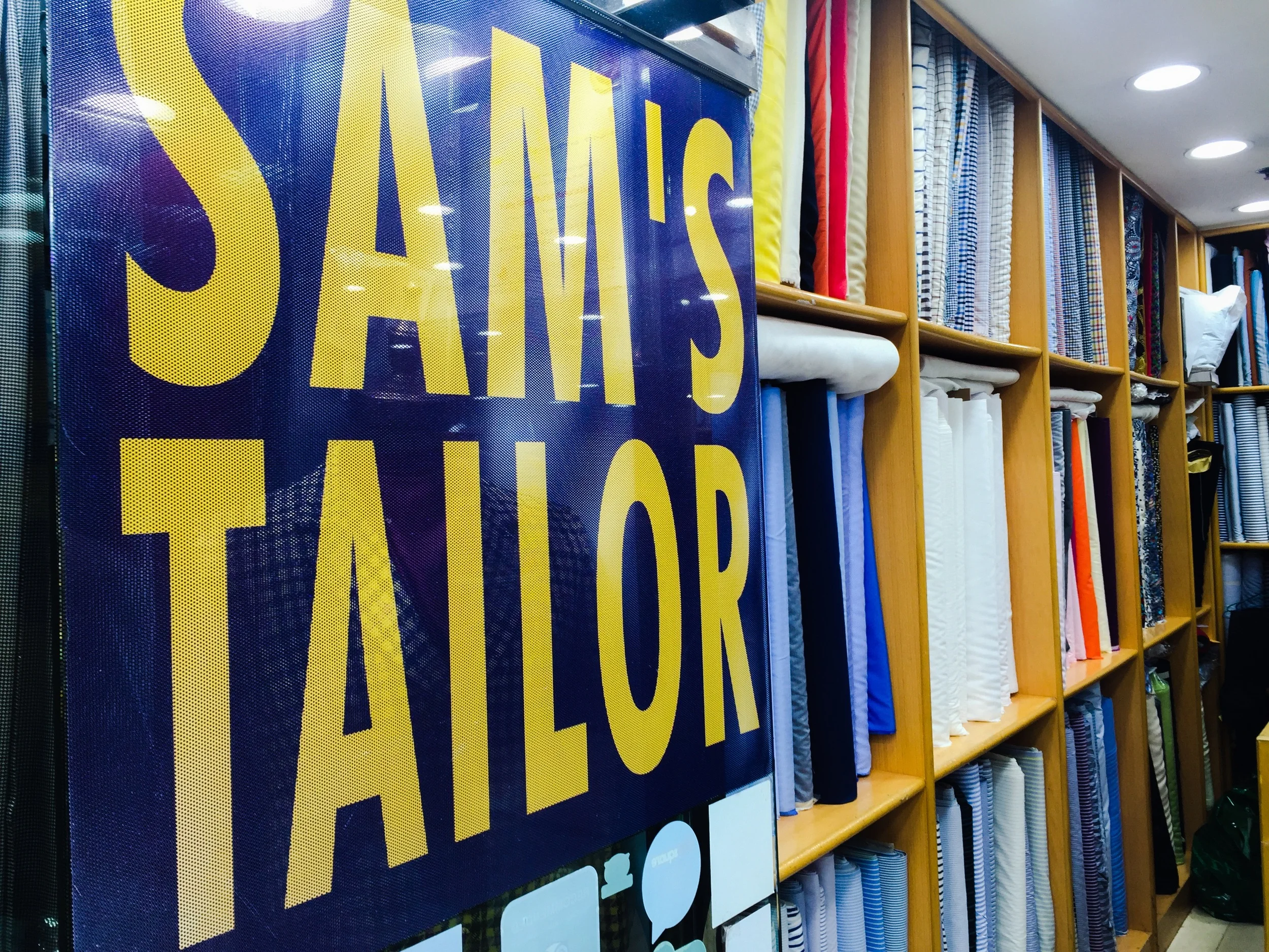 Sams Tailor , a must go to for custom mens and womens apparel, Tsim Sha Tsui, Kowloon