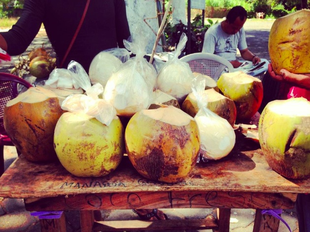 Fresh Coconut stands everywhere! 