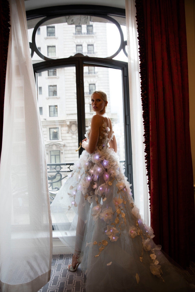 Karolina Kurkova in Marchesa, Image via IBM