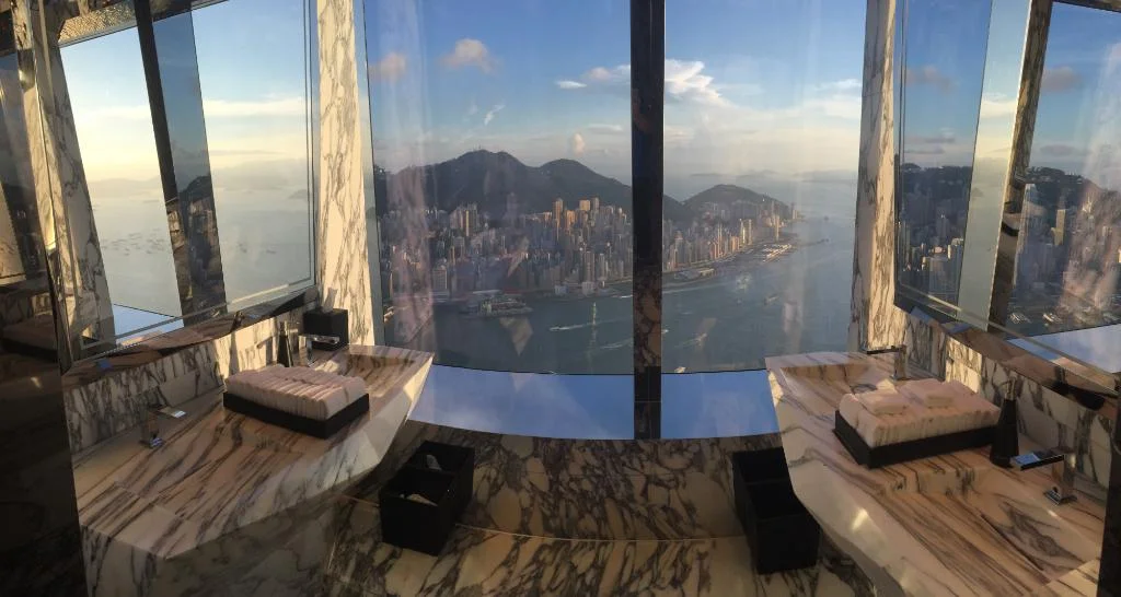 Bathroom views from Ozone Bar