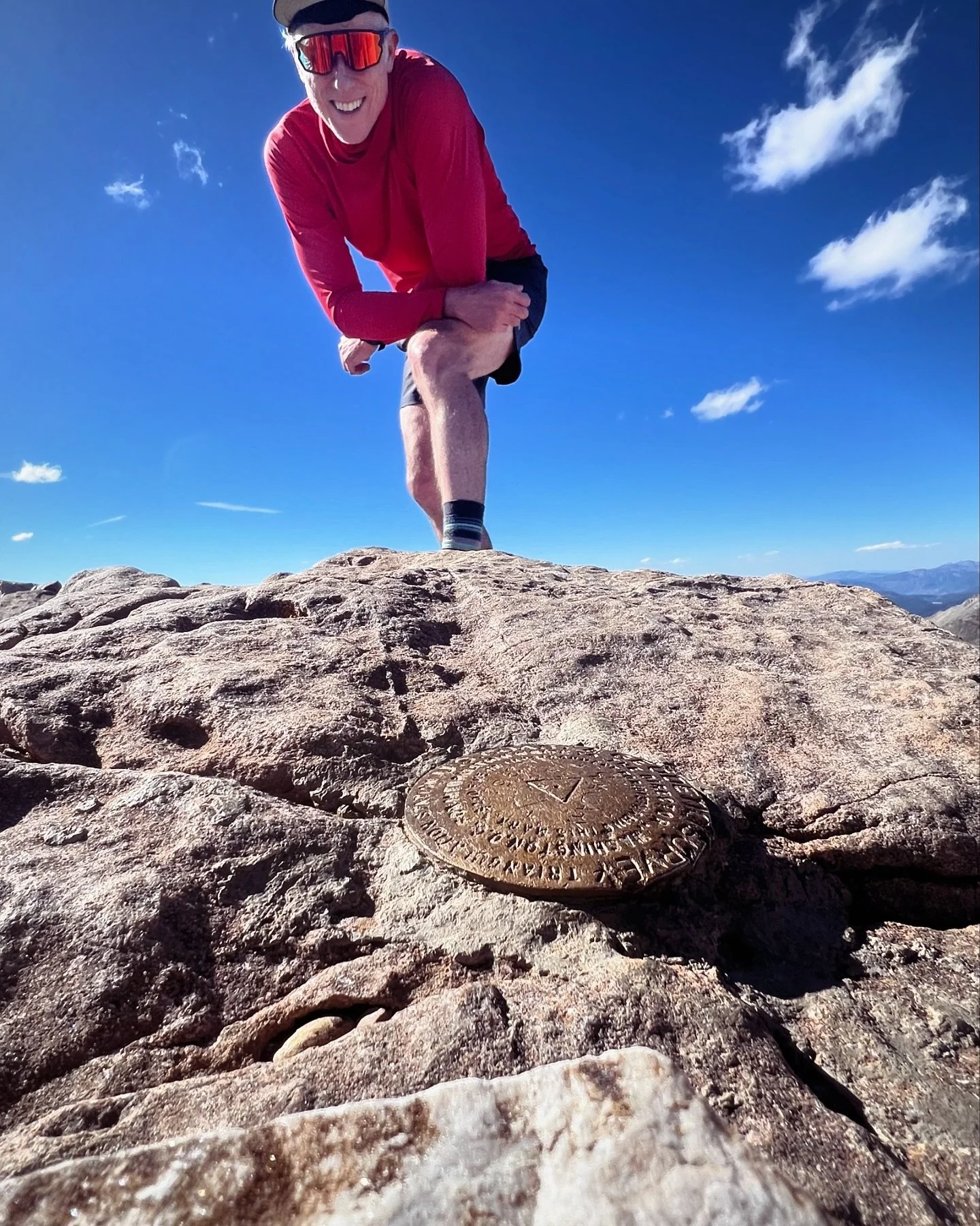 Quandary Peak Birthday Rip. New PR for ascent at 1:36. (Previous was 1:41) Tried out the new short shorts cause I run this one where I can. I&rsquo;ll prob graduate to Jorts soon. #co #14ers #altralonepeak #exploresummit #mountains
